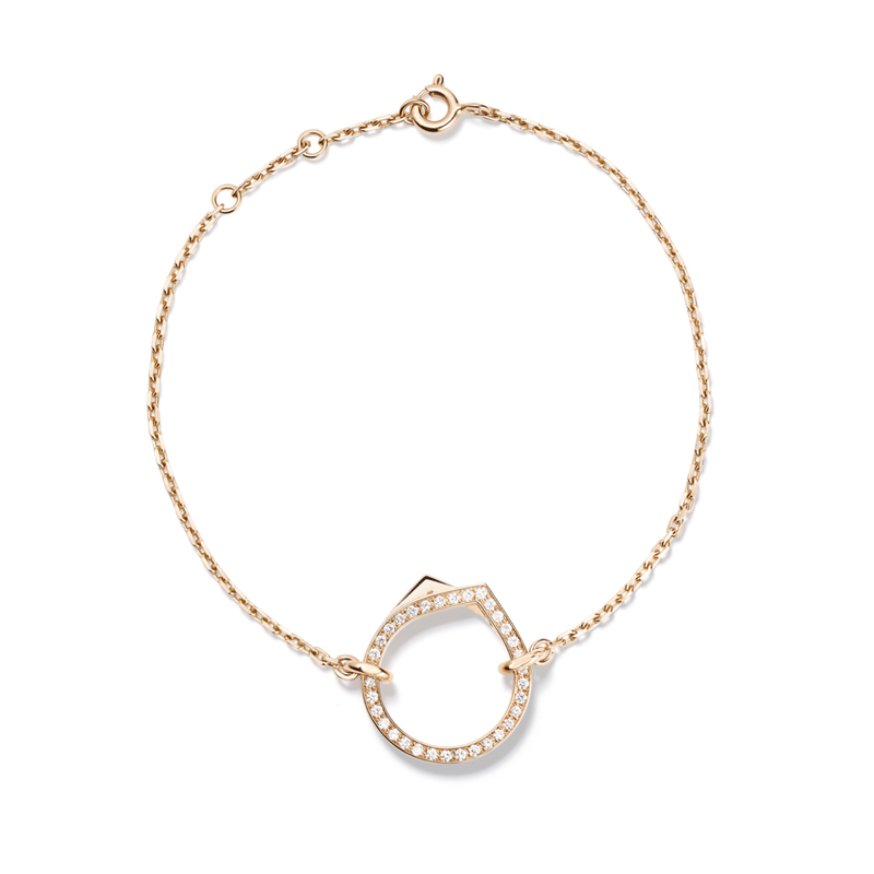 Repossi Antifer 1 Diamond Motif Chain Bracelet 0.2ct 18k