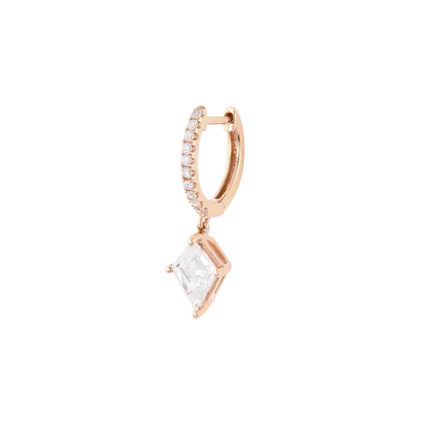 Anita Ko Diamond Huggie with Diamond Drop