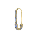 Anita Ko Sapphire Safety Pin Earring Single 0.50cts 18k