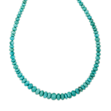 Jacquie Aiche Small Graduated Smooth Turquoise Beaded Necklace