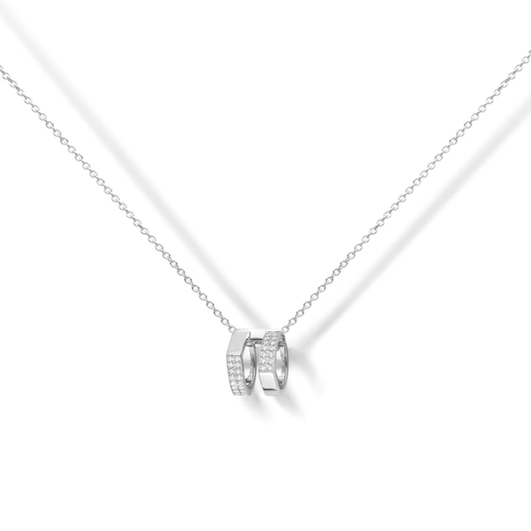 Repossi Antifer Off-Width 2 Diamond Row Pendant