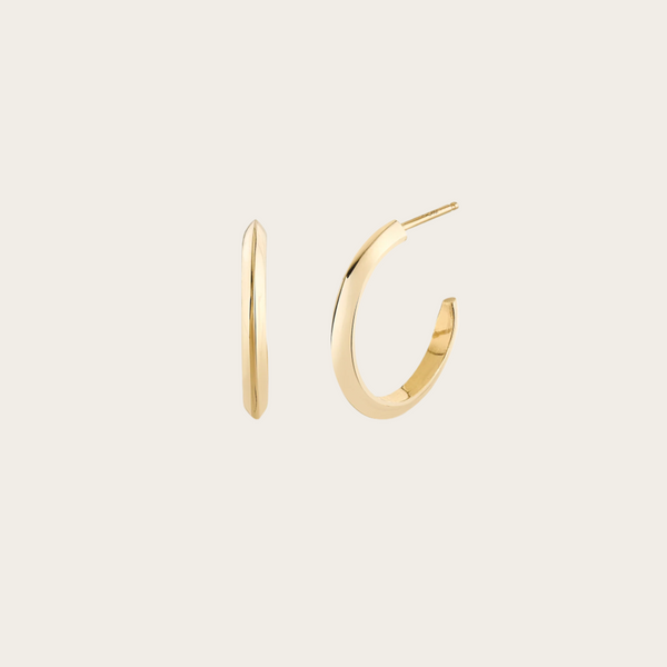 Lizzie Mandler Small Knife Edge Hoops