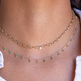 Jennifer Meyer Small Edith Necklace with Bezel Diamond