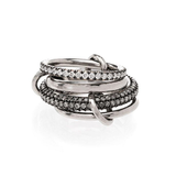 Spinelli Kilcollin SS VEGA NOIR 4 linked rings