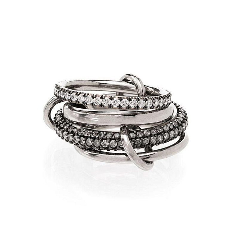 Spinelli Kilcollin SS VEGA NOIR 4 linked rings