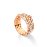 Repossi Antifer 4 Pave Rows Ring 1.04ct 18k
