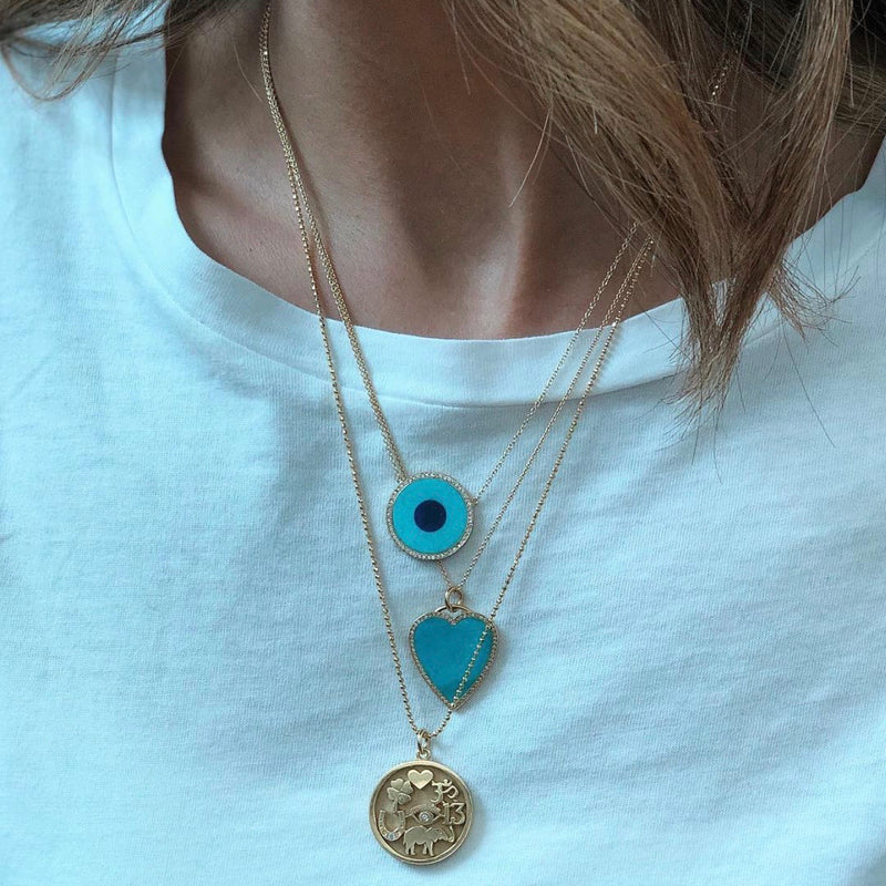Jennifer Meyer Diamond Good Luck Necklace