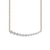 Anita Ko Graduated Floating Diamond Necklace 0.98ct 18k