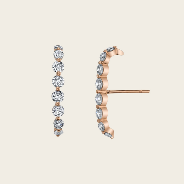 Anita Ko Large Floating Diamond Lobe Earring