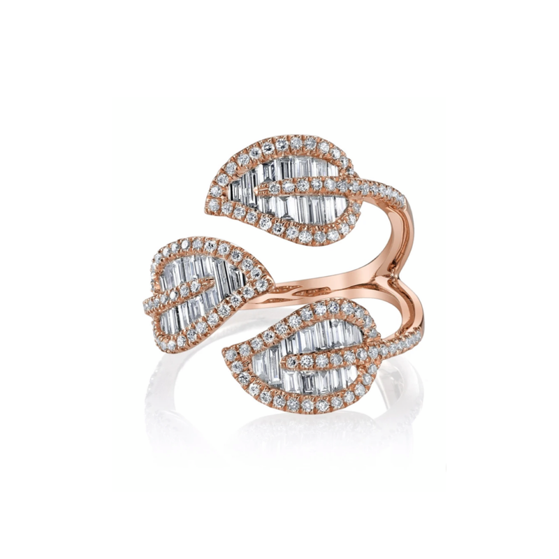 Anita Ko Tri-Leaf Diamond Ring