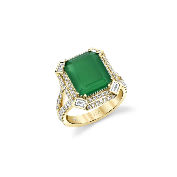 Shay Double Portrait Gemstone Ring
