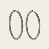 Carolina Bucci Large Thick Oval Hoops Florentine Finish