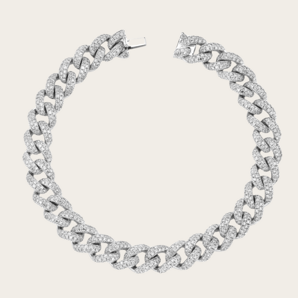 Shay Medium Pave Diamond Link Bracelet