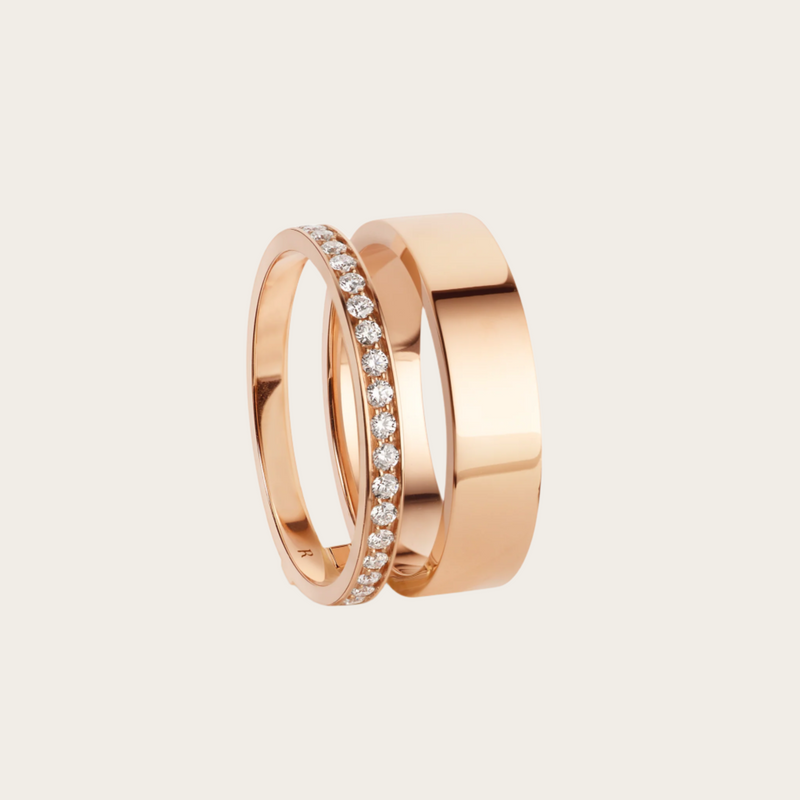 Repossi Berbère Module 1 Diamond Row Double Band Ring