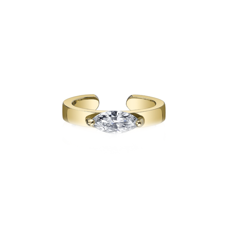 Anita Ko Marquise Diamond Ear Cuff 0.25cts 18k