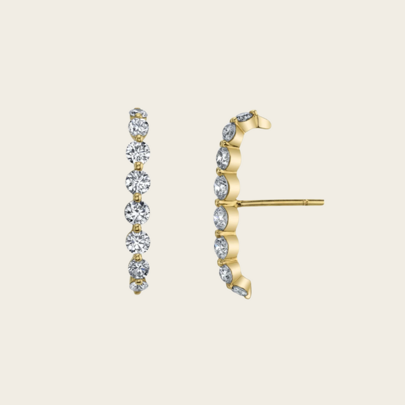 Anita Ko Large Floating Diamond Lobe Earring
