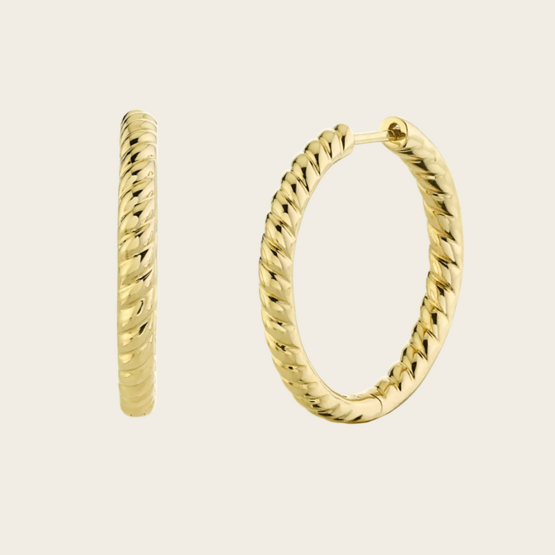 Anita Ko Zoe Braided Hoops