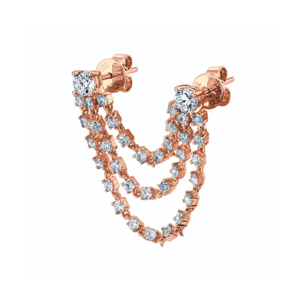 Anita Ko Bianca Double Loop Diamond Earring