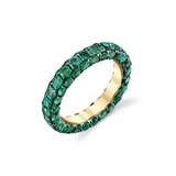 Shay 3 Sided Emerald Eternity Band Ring