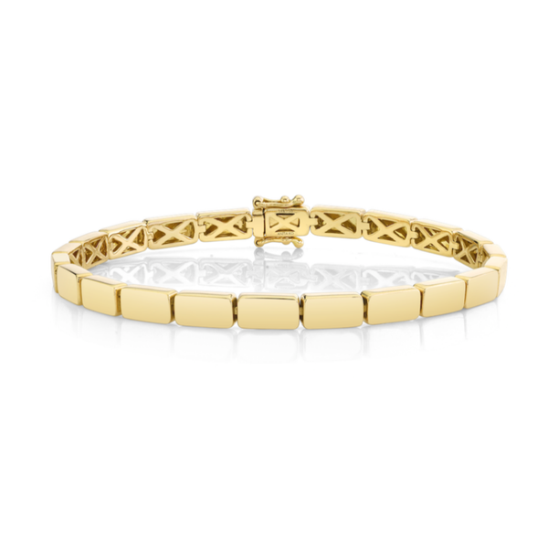 Anita Ko YG Plain Bunny Link Bracelet 18k