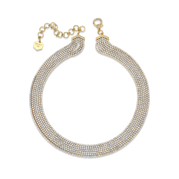 Shay 7 Thread Diamond Stacks Choker