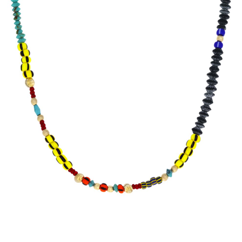 Marie Lichtenberg Short African Beads 40cm (Demi-Fine 14k/Sterling Silver)
