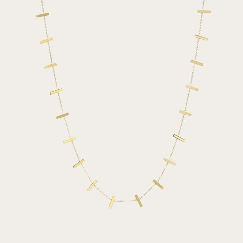 Jennifer Meyer 18" Cross Bar Necklace