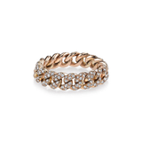 Shay Pave Diamond Mini Link Ring 0.72ct 18k