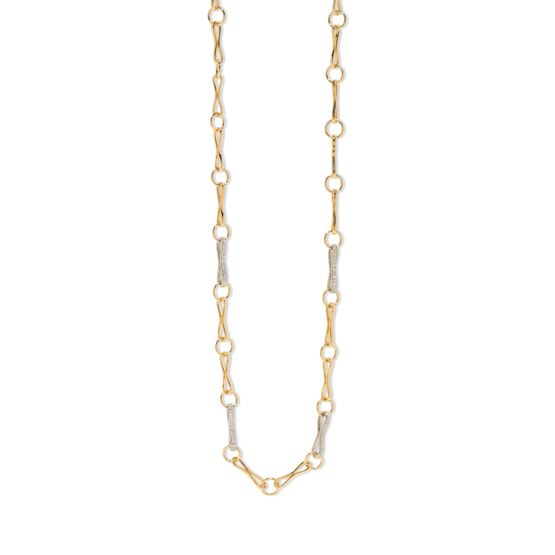 Azlee Large Motif with 4 Pave Links Chain