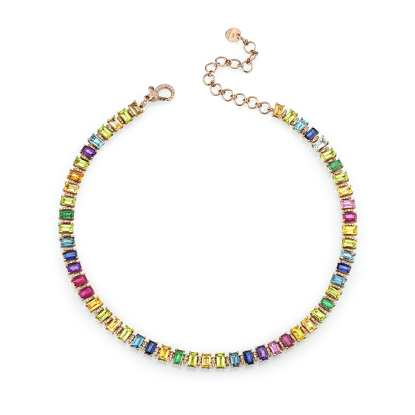 Shay Rainbow Eternity Necklace