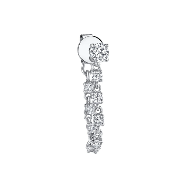 Anita Ko Loop Diamond Earring SINGLE 0.47cts 18k