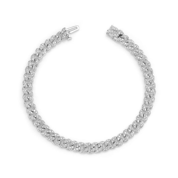Shay Mini Pave Diamond Link Bracelet 1.98ct 18k