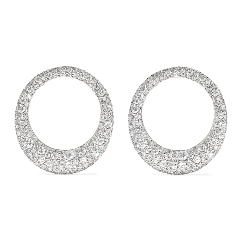 Anita Ko WG Large Galaxy Diamond Earrings 3.84cts 18k