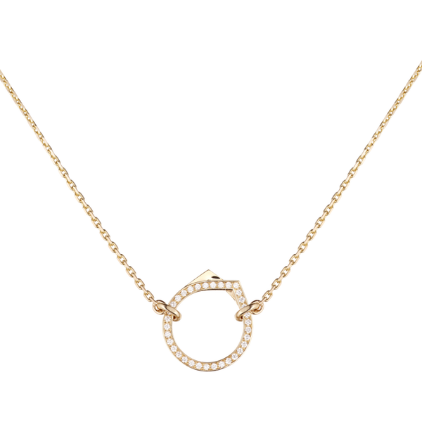 Repossi Antifer 1 Diamond Row Motif Pendant 0.2ct 18k