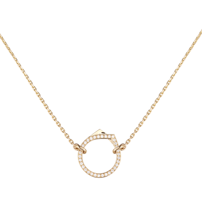 Repossi Antifer 1 Diamond Row Motif Pendant 0.2ct 18k