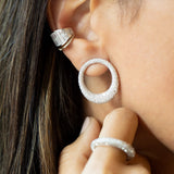 Anita Ko WG Large Galaxy Diamond Earrings 3.84cts 18k