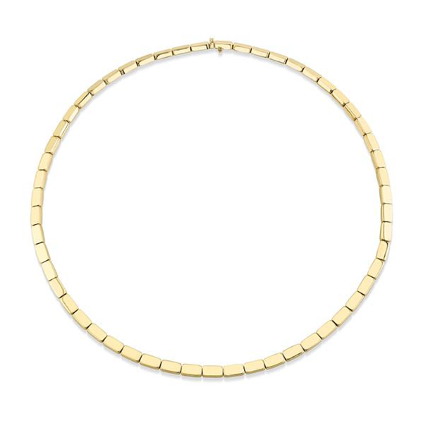 Anita Ko YG Plain Bunny Link Necklace 18k