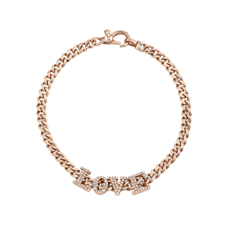 Shay Shay DIY Baby Solid Link 'Love' Bracelet