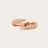 Eva Fehren Pale Champagne Diamonds Pave Wrap Claw Ring