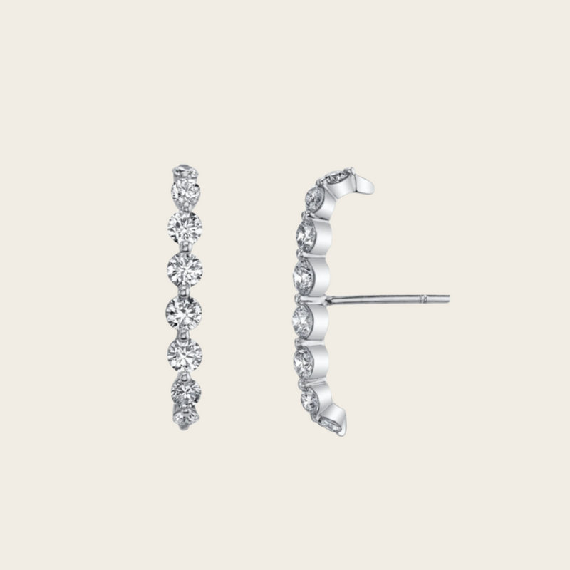 Anita Ko Large Floating Diamond Lobe Earring