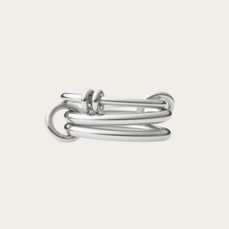 Spinelli Kilcollin SS Raneth Silver 3 linked rings