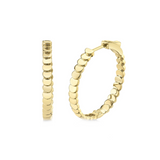 Anita Ko YG Plain Luna Hoops 18k