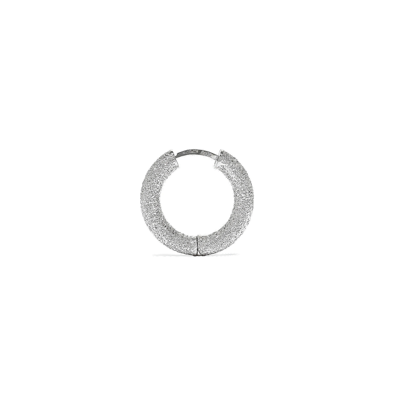 Carolina Bucci Round Huggy Earrings Florentine Finish