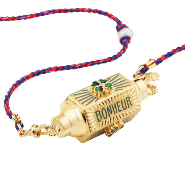 Marie Lichtenberg YG Bonheur Happiness Locket with Diamonds 0.21cts and Green Onyx 0.3cts (Demi-Fine 14k/Sterling Silver)