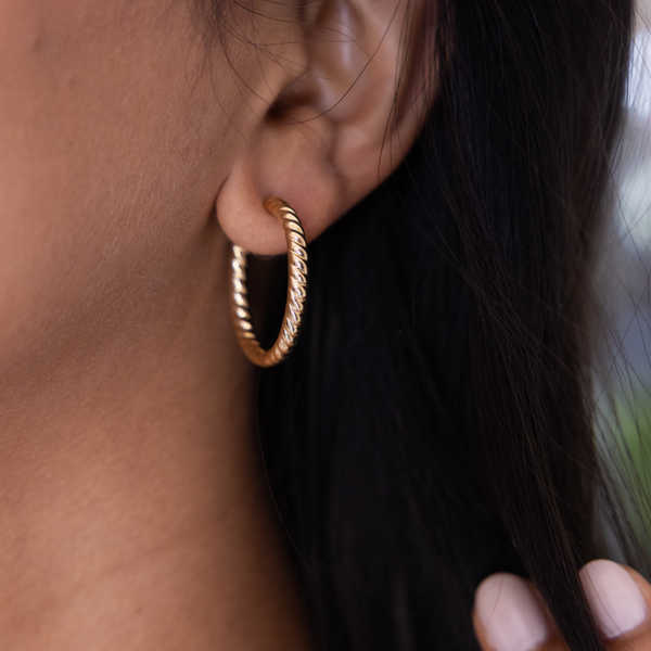 Anita Ko Zoe Braided Hoops